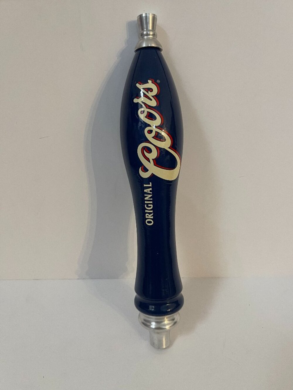 Vintage Coors Original Beer Tap Handle Blue Aluminum Bar Decor